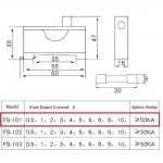 รางฟิวส์ FS-101 rail rack fuse holder 